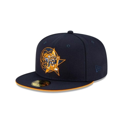 Houston Astros Gorra | New Era MLB Double Logo 59fifty Fitted Cap Mexico - Azules